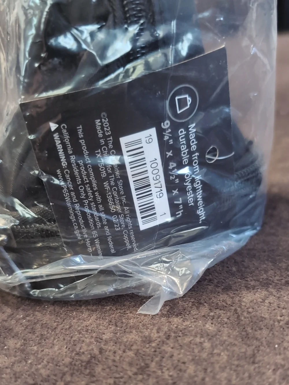 Black Make-Up Bag (Empty)
